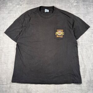 Easyriders Motorcycles Shirt Mens XL Black Vintage 1993 Chicago Biker Pocket